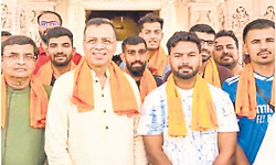 Lucknow cricketers: ಲಕ್ನೋ ಕ್ರಿಕೆಟಿಗರಿಂದ ಅಯೋಧ್ಯೆ ರಾಮ ದರ್ಶನ