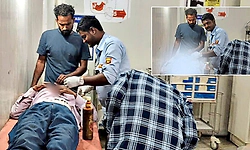 ಅಪಘಾತದಲ್ಲಿ ಗಾಯಗೊಂಡ ವ್ಯಕ್ತಿಗೆ ವೈದ್ಯರ ಬದಲು ಶಸ್ತ್ರಚಿಕಿತ್ಸೆ ನಡೆಸಿದ ಸೆಕ್ಯೂರಿಟಿ ಗಾರ್ಡ್