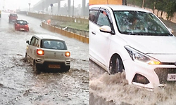 ರಾಜಧಾನಿಯಲ್ಲಿ ಗುಡುಗು ಸಹಿತ ಭಾರೀ ಮಳೆ: ವಿವಿಧೆಡೆ ಸಂಚಾರ ದಟ್ಟಣೆ