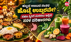 ಹಬ್ಬದ ಊಟದ ನಂತರ ಹೊಟ್ಟೆ ಉಬ್ಬರವೇ? ಸಹಜ ಸ್ಥಿತಿಗೆ ಮರಳಲು ಇಲ್ಲಿವೆ ಸರಳ ಪರಿಹಾರಗಳು