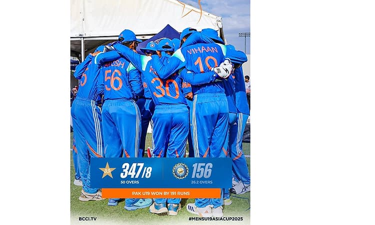 India overpowered by Minhas' big hundred and pacers as Pakistan clinch U19 Asia Cup