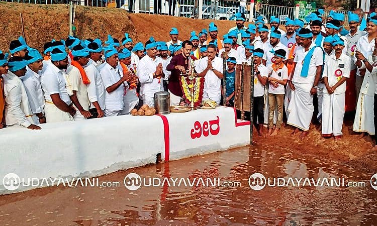 Punjalkatte: ಹೊಕ್ಕಾಡಿಗೋಳಿ ವೀರ-ವಿಕ್ರಮ ಜೋಡುಕರೆ ಬಯಲು ಕಂಬಳಕ್ಕೆ ಚಾಲನೆ