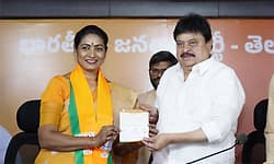 ಪ್ರಸಿದ್ಧ ಬಹುಭಾಷಾ ನಟಿ, ಬೆಂಗಳೂರು ಮೂಲದ ಆಮನಿ ಬಿಜೆಪಿ ಸೇರ್ಪಡೆ