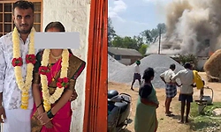 Father sets youth’s house on fire over love marriage in Maddur