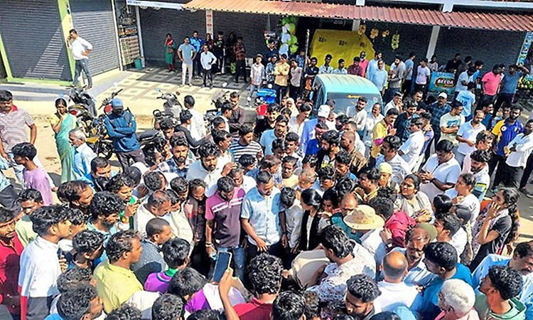 Highway blocked in NR Pura after woman killed in wild elephant attack