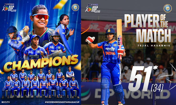 Tejal, Prema power India A to Asia Cup Women's Rising Stars title