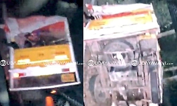 ಚಾರ್ಮಾಡಿ ಘಾಟಿ: ನಿಯಂತ್ರಣ ತಪ್ಪಿ ಪಿಕಪ್ ವಾಹನ ಪಲ್ಟಿ; 25ಕ್ಕೂ ಹೆಚ್ಚು ಮಂದಿಗೆ ಗಾಯ