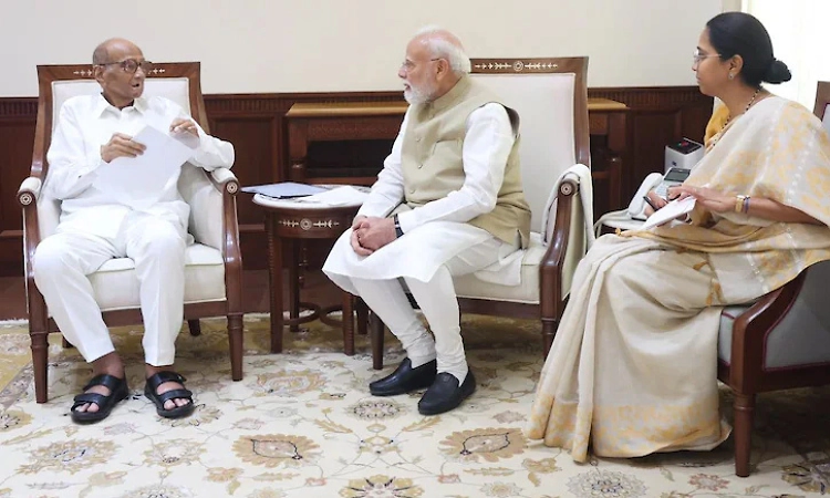 Sharad Pawar, Supriya Sule meet PM Modi amid Opposition protests, sparking political buzz