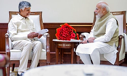 Andhra Pradesh CM Naidu meets PM Modi