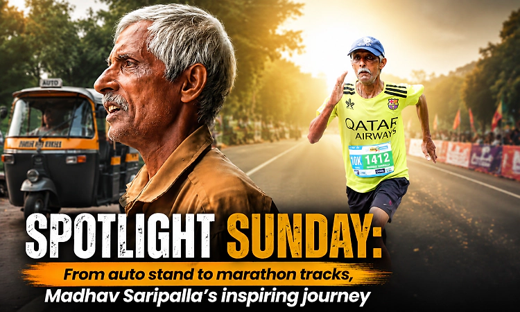 Spotlight Sunday: From auto stand to marathon tracks, Madhav Saripalla’s inspiring journey