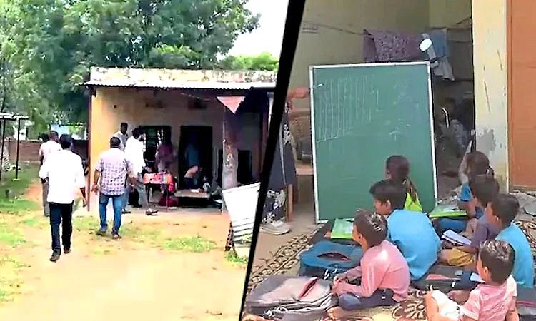 Jaipur: 48 ಗಂಟೆಗಳ ಗಡುವಿನ ಬೆನ್ನಲ್ಲೇ ಕೊಟ್ಟಿಗೆಯಿಂದ ಸ್ಥಳಾಂತರಗೊಂಡ ಸರ್ಕಾರಿ ಶಾಲೆ