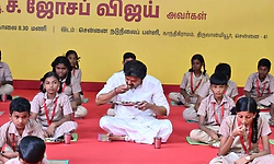 ತಮಿಳುನಾಡು: 'ಪೆರುಂತಲೈವರ್ ಕಾಮರಾಜರ್' ಉಪಹಾರ ಯೋಜನೆಗೆ ಸಿಎಂ ವಿಜಯ್ ಚಾಲನೆ