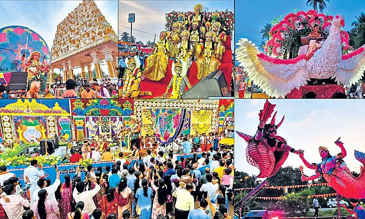 ಉಚ್ಚಿಲ: ವೈಭವದ ಶೋಭಾಯಾತ್ರೆ; ಲಕ್ಷಾಂತರ ಭಕ್ತರು ಭಾಗಿ