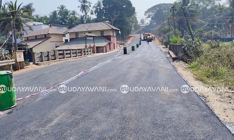 PWD completes 152-metre asphalting on Aatradi–Shirva–Bajpe state highway