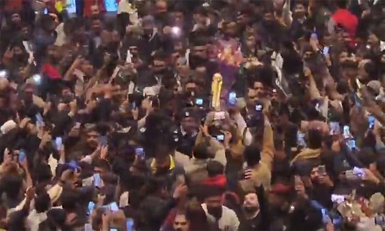 U19 Asia Cup; ಇಸ್ಲಾಮಾಬಾದ್‌ನಲ್ಲಿ ಪಾರ್ಟಿ:ವಿಶ್ವಕಪ್ ಗೆದ್ದಂತೆ ಸಂಭ್ರಮಾಚರಣೆ: Video