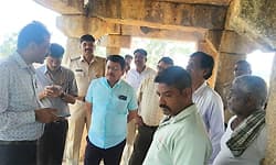 ಸಂಭಾಜಿ ಸಮಾಧಿ ಎನ್ನಲಾದ ಸ್ಥಳಕ್ಕೆ ಪುರಾತತ್ವ ಇಲಾಖೆ ಅಧಿಕಾರಿಗಳ ತಂಡ ಭೇಟಿ