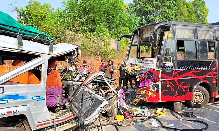 Karkala: ಮಿಯಾರು ಕಂಬಳಕ್ರಾಸ್ ಬಳಿ ಭೀಕರ ಅಪಘಾತ: ಮೂವರು ಮೃತ್ಯು, ಆರು ಮಂದಿ ಗಂಭೀರ