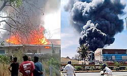 ಹೊತ್ತಿ ಉರಿದ ಪರ್ಫ್ಯೂಮ್‌ ಗೋದಾಮು: 40 ಕಾರ್ಮಿಕರು ಪಾರು