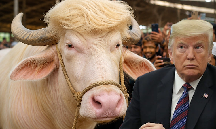 Meet Bangladesh’s ‘Donald Trump’ buffalo stealing the spotlight ahead of Eid