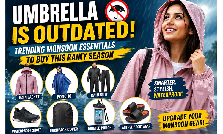 Umbrella is outdated? Trending monsoon essentials to buy this rainy season