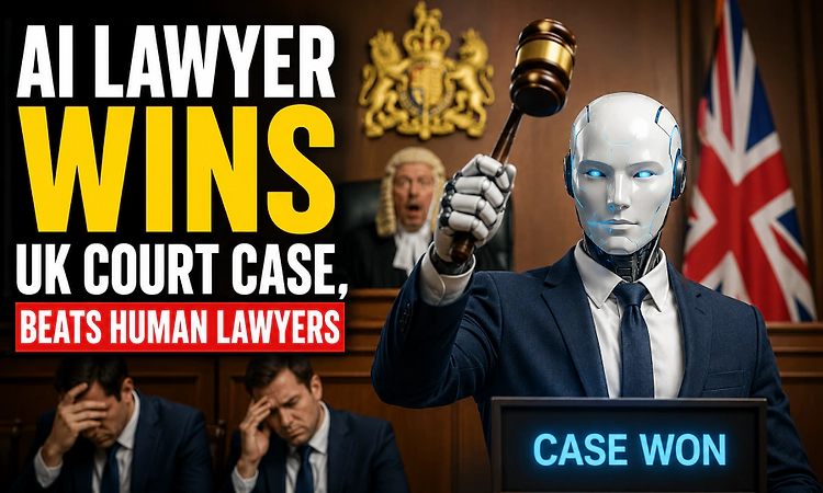 AI lawyer wins UK court case, beats human lawyers!