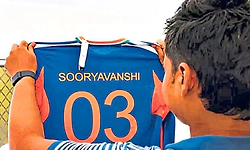 ಟೀಮ್‌ ಇಂಡಿಯಾ ಜೆರ್ಸಿ; ಸೂರ್ಯವಂಶಿ ಸಂಭ್ರಮ