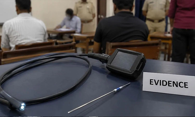 ಎಂಡೋಸ್ಕೋಪಿಕ್ ಕ್ಯಾಮೆರಾ ಬಳಸಿ ಪ್ರಶ್ನೆ ಪತ್ರಿಕೆ ಸೋರಿಕೆ!