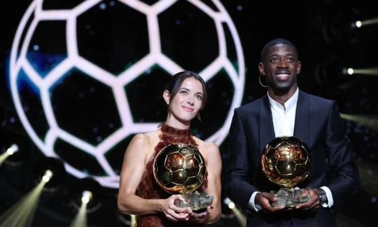PSG's Dembélé wins the Ballon d'Or and Barcelona's Bonmati achieves award hat trick