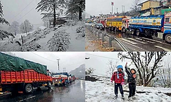 Snowfall: ಮುಂದುವರೆದ ಹಿಮಪಾತ... ಎರಡನೇ ದಿನವೂ ಜಮ್ಮು-ಶ್ರೀನಗರ ರಾಷ್ಟ್ರೀಯ ಹೆದ್ದಾರಿ ಬಂದ್