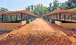 Fecal sludge treatment plant in Kolthige near completion, to serve Puttur
