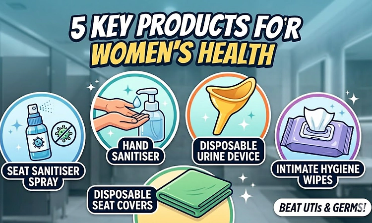 Toilet hygiene in public places for women: Simple products that can prevent infections