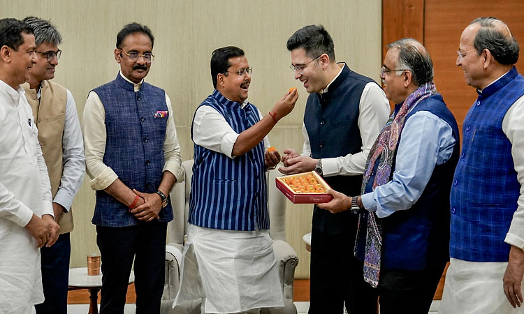 ಬಿಜೆಪಿ ರಾಷ್ಟ್ರೀಯ ಅಧ್ಯಕ್ಷ ನಿತಿನ್ ನವೀನ್‌ ಭೇಟಿಯಾದ ರಾಘವ್‌ ಚಡ್ಡಾ ಸಹಿತ ಮೂವರು ಸಂಸದರು