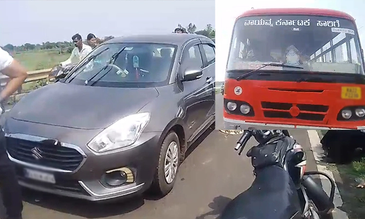 ನಯಾನಗರದ ಬಳಿ ಸರಣಿ ಅಪಘಾತ: ಐದು ಜನರಿಗೆ ಗಾಯ