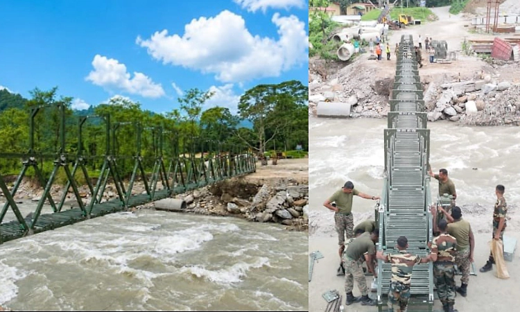 Bengal: Army constructs footbridge at Dudhia, restores connectivity between Siliguri, Mirik