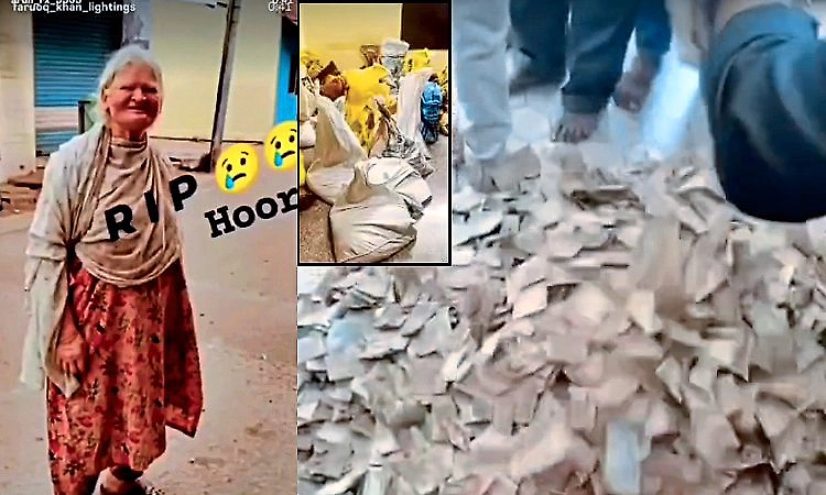 Mandya:  Beggar dies, Rs 8.50 lakh found saved in bundles of Rs 10 and Rs 20 notes
