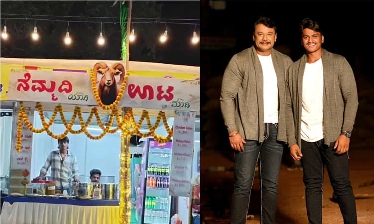 Mysuru: Actor Darshan’s nephew Chandan Kumar opens food stall at Dasara festival, goes viral