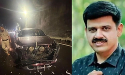 ಟೈರ್ ಸ್ಫೋಟಗೊಂಡು ಅಪಘಾತ: ಪಾರಾದ ಕೇರಳದ ಕೈ ಶಾಸಕ ಸಂದೀಪ್ ವಾರಿಯರ್