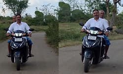 ಸ್ಕೂಟರ್ ನಲ್ಲಿ ತೆರಳಿ  ಗ್ರಾಮಸ್ಥರ ಕುಂದು ಕೊರತೆ ಆಲಿಸಿದ ಶಾಸಕ ಸಿಮೆಂಟ್ ಮಂಜು