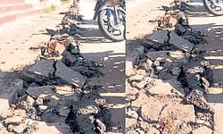 Belman: ಪೈಪ್‌ಲೈನ್‌ಗಾಗಿ ಅಗೆತ; ಬೆಳ್ಮಣ್‌ ಪೇಟೆ ಹೊಂಡಮಯ