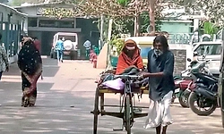 ಪತ್ನಿಗಾಗಿ 600 ಕಿ.ಮೀ. ಸೈಕಲ್‌ ರಿಕ್ಷಾ ತುಳಿದ ವೃದ್ಧ!