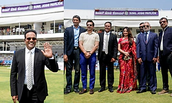 ಹುಬ್ಬಳ್ಳಿ: ಕೆಎಸ್‌ಸಿಎ ಮೈದಾನದ ಪೆವಿಲಿಯನ್ ಬ್ಲಾಕ್‌ಗೆ ಸುನೀಲ್‌ ಜೋಶಿ ಹೆಸರು