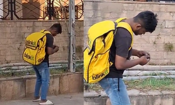 Blinkit delivery agent found standing motionless for 2 hours in Chandigarh, sparks concern