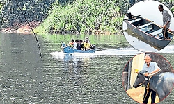 ಕಂಬಳದ ಕೋಣಗಳಿಗೆ ಹುಲ್ಲು ತರಲು ಸ್ವತಃ ದೋಣಿ ಸಿದ್ಧಪಡಿಸಿದ ಅಬೂಬಕ್ಕರ್‌!