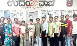 Students participate in 6th edition of  'Vidyarthi Vani' host by Udayavani  