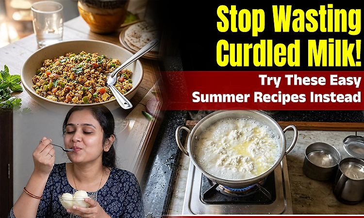 Milk spoiled by over heat, do not toss it : Try these easy summer recipes instead
