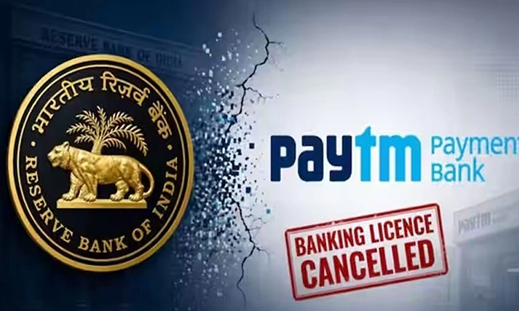 ಪೇಟಿಎಂ ಪೇಮೆಂಟ್ಸ್ ಬ್ಯಾಂಕ್ ಪರವಾನಗಿಯನ್ನು ರದ್ದುಗೊಳಿಸಿದ ಆರ್ ಬಿಐ