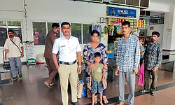 ತಪ್ಪಿಸಿಕೊಂಡಿದ್ದ ಬಾಲಕನನ್ನು ಪೋಷಕರಿಗೊಪ್ಪಿಸಿದ ಪೊಲೀಸರು