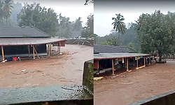 ಕುಕ್ಕೆ ದೇಗುಲ ಜಲಾವೃತ, ಭಾಗಮಂಡಲ ಸಂಗಮ ಮುಳುಗಡೆ