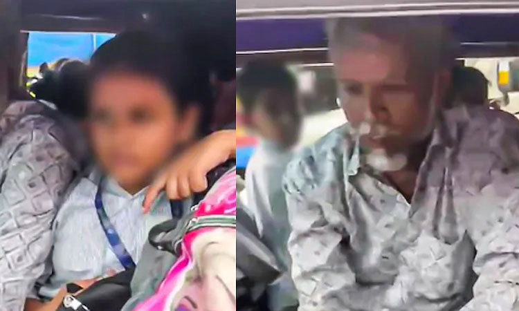 3 ಸೀಟ್ ಆಟೋದಲ್ಲಿ 17 ಶಾಲಾ ಮಕ್ಕಳು...!!: ಚಾಲಕನಿಗೆ ತರಾಟೆ, ವಿಡಿಯೋ ವೈರಲ್