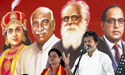 ಡಿಎಂಕೆ-ಎಐಎಡಿಎಂಕೆ ಒಳಒಪ್ಪಂದ: ಡಿಎಂಕೆ ವಿರುದ್ಧ ವಾಗ್ದಾಳಿ ನಡೆಸಿದ ಸಿಎಂ ವಿಜಯ್‌!